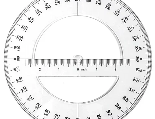 Auxiliary Items 360 measuring Protectors, Transparent, Double angle ma