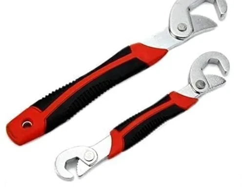 Auxiliary Items Adjustable Universal Multi Wrench Perforated Iron 12″ Spanner