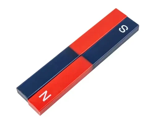Auxiliary Items Bar Magnet Size 75 mm x 12 mm x 08 mm, N and S pole mentioned. Alnico
