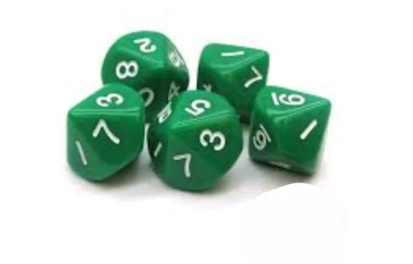 Auxiliary Items Big green dice