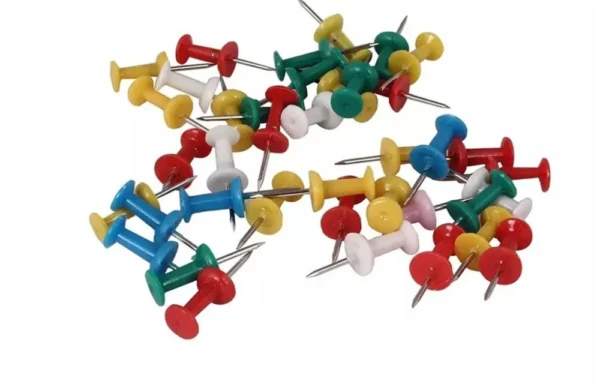 Auxiliary Items Board Pin with 1cm plastic head (1 Pkt have 50 pins)