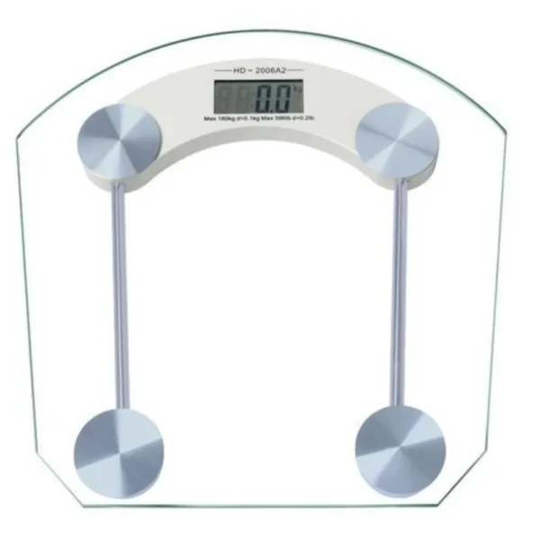 Digital human weighing scale with LCD display used for health and fitness measurement training sessions