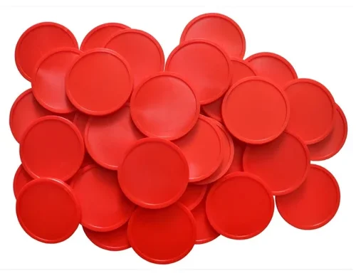 Auxiliary Items Plastic buttons Red (Counters)
