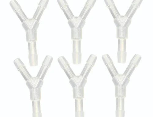 Auxiliary Items Y shaped tube Plastic, fitted with cork to fit into bell jar inner side