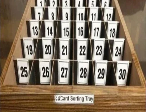 Card Sorting Tray