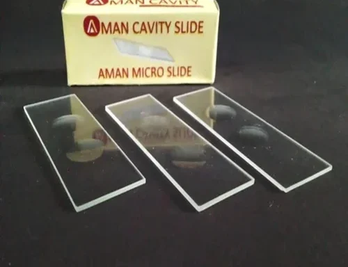 Double Cavity Slide for Laboratory and Microscopy Education