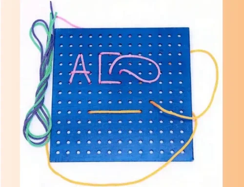 LACING BOARD WITH 4 STRINGS NCERT Jadui Jaadui Jadui Pitara Part A