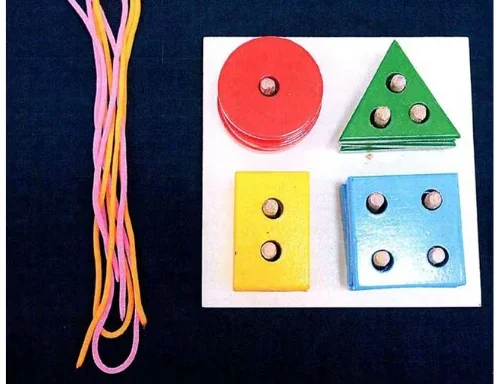 Large Shape Sorter Board with String for NCERT Jadui Pitara