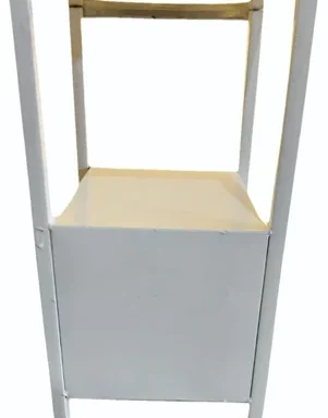 Mild Steel White Hospital Bedside Locker