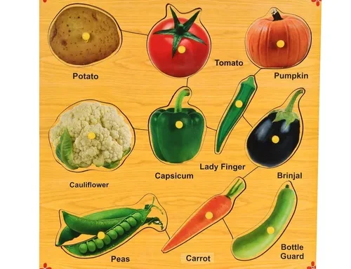 Wooden Vegetable Puzzle