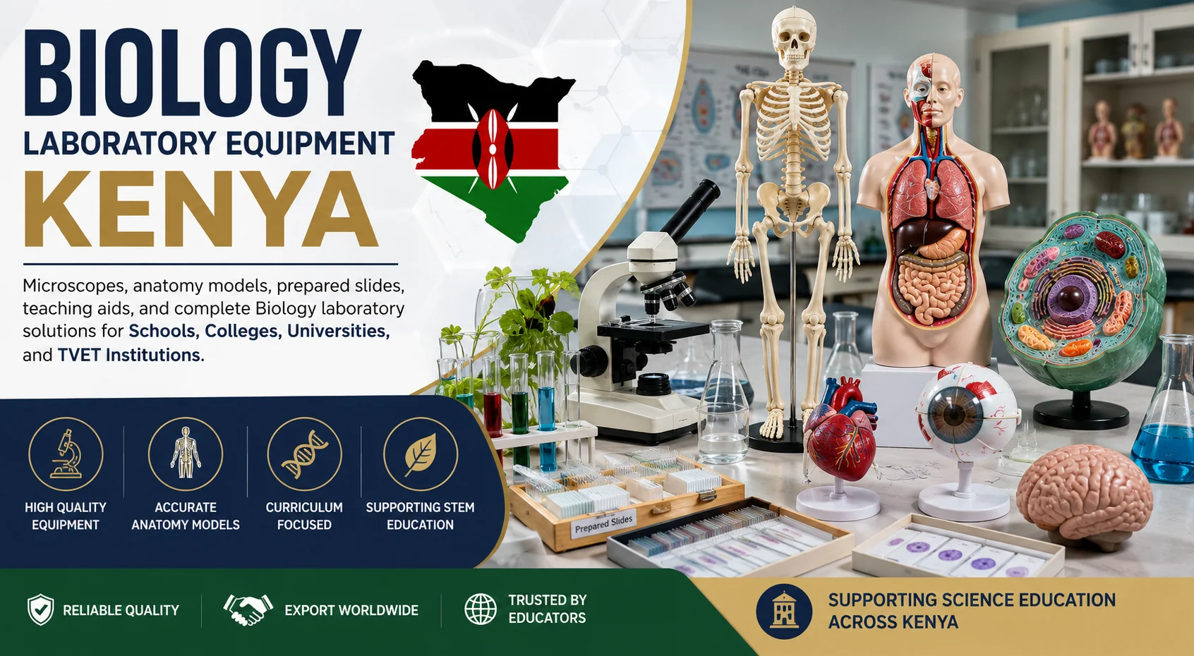 Biology Laboratory Equipment Available for Kenya