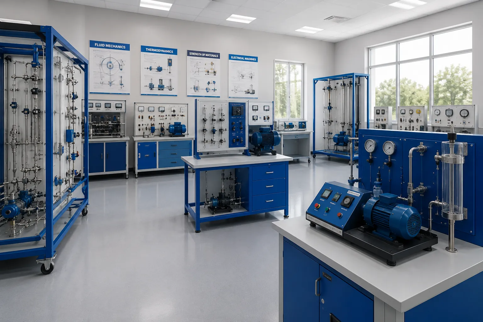 Engineering Laboratory Equipment Zambia with Mechanical Engineering Fluid Mechanics Thermodynamics and Electrical Engineering Training Systems