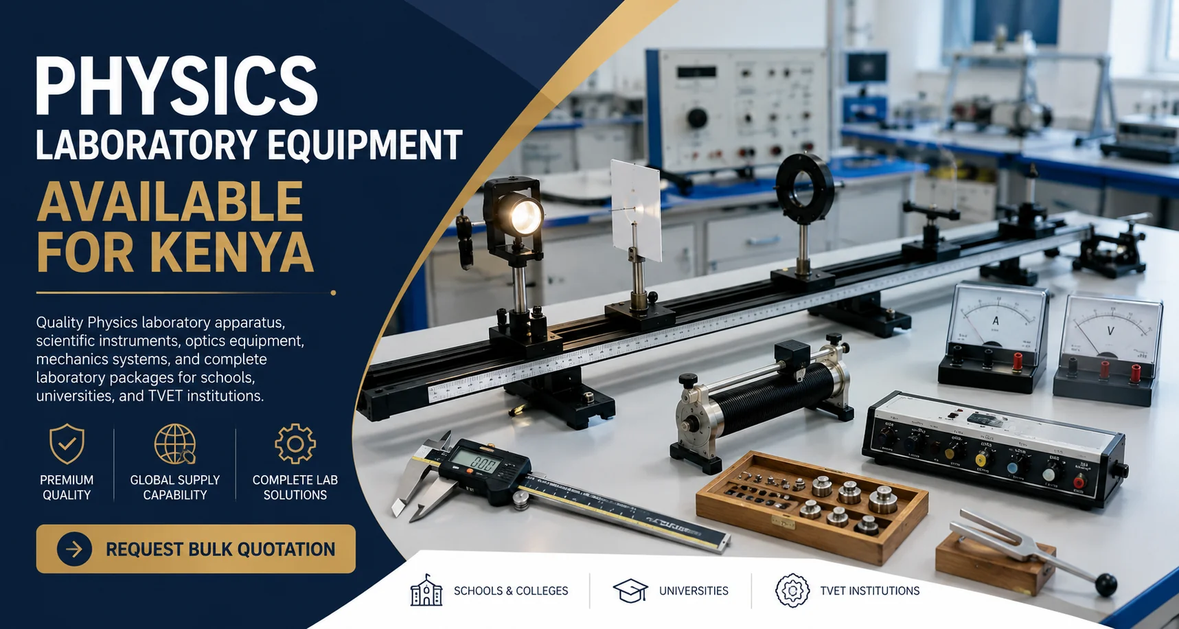 Physics Laboratory Equipment Available for Kenya