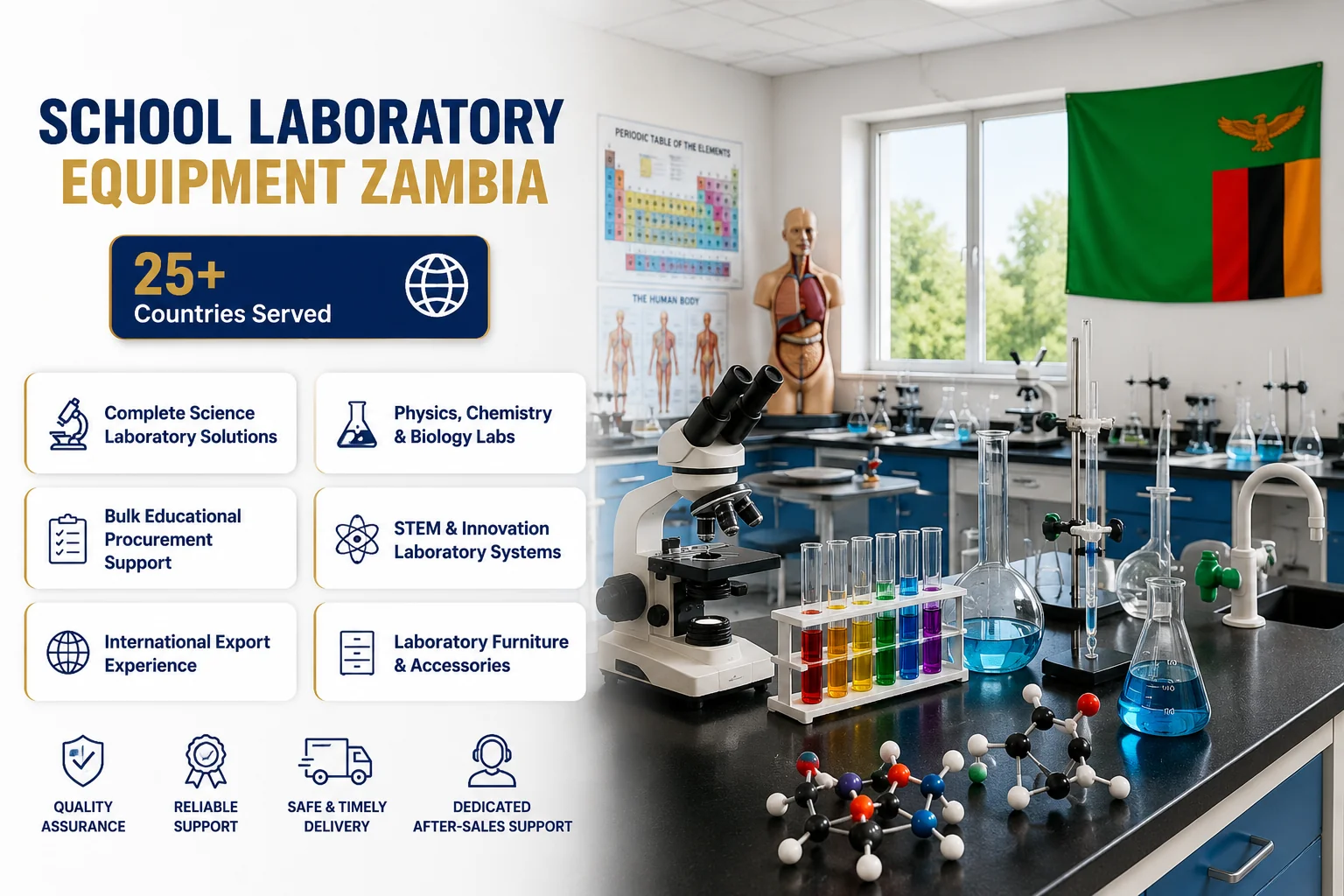 Trusted School Laboratory Equipment Supplier for Zambia